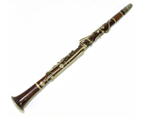 C. HOWARTH MAKER LONDON; a rosewood clarinet.