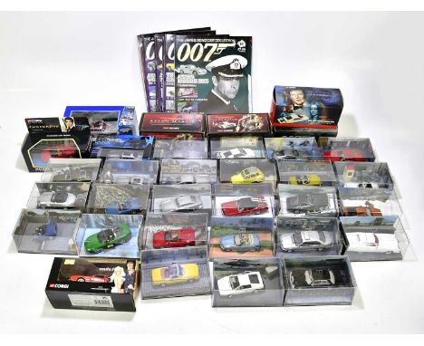 A collection of James Bond related model vehicles, various manufacturers to include Corgi Thunderball Special Edition Aston M