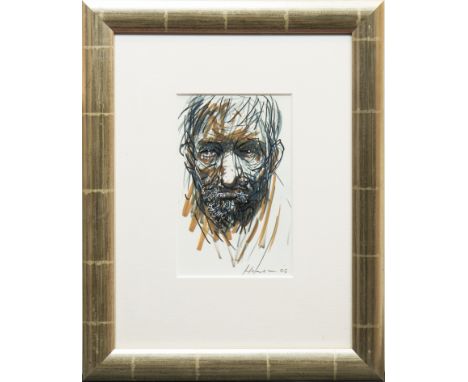 * PETER HOWSON OBE,EL DORADOmixed media, signed and dated '0621cm x 13cmMounted, framed and under glass