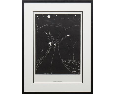 * HANNAH FRANK (SCOTTISH 1908 - 2008), MOON BALLET lithograph, signed in pencil 34cm x 25cm Mounted, framed and under glass