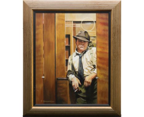* TODD GARNER,PORTRAIT OF A MANoil on canvas, signed48cm x 38cmFramed and under glass