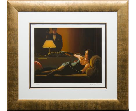 * JACK VETTRIANO OBE, ALONG CAME A SPIDERlimited edition lithograph, signed and numbered 73/295 in pencil 38cm x 48cm Mounted