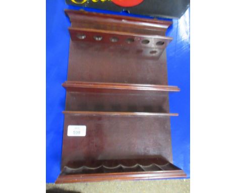 ALFRED DUNHILL LONDON STAMPED WOODEN PIPE RACK