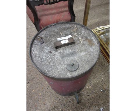 VINTAGE PETROL CAN AND DISPENSER, HEIGHT APPROX 50CM