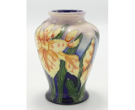 Moorcroft Wind Rush vase: Height 9cm, boxed.