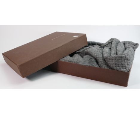 Bottega Veneta 100% silk scarf: in original box, approx size 65 x 210cm.