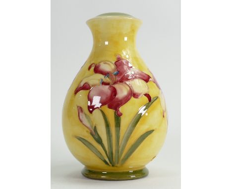 Walter Moorcroft lamp base decorated in the Freesia design: Height of pottery 19cm. 