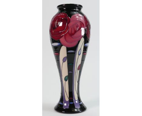 Moorcroft Bellahouston vase: Designed by Emma Bossons. Height 25cm