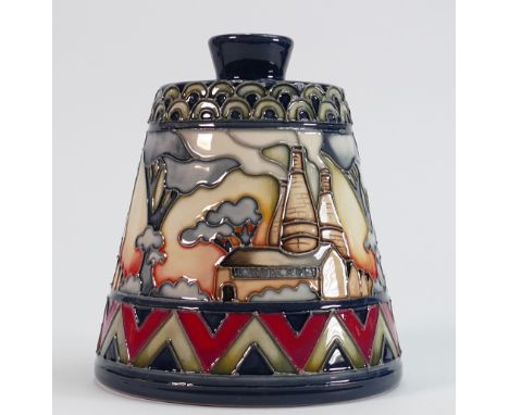 Moorcroft Eventide vase: Number 52 and signed by designer Nicola Slaney. Height 12.5cm