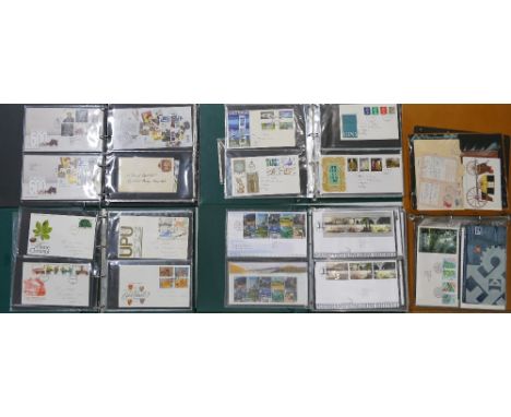 A good collection of first day cover stamps: Dated from 1970s including British painters, royal weddings, Churchill centenary