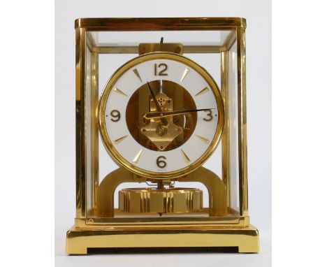 Jaeger-LeCoultre Atmos mantle clock: c1960-70 The open five hundred and forty calibre movement with visible escapement with t