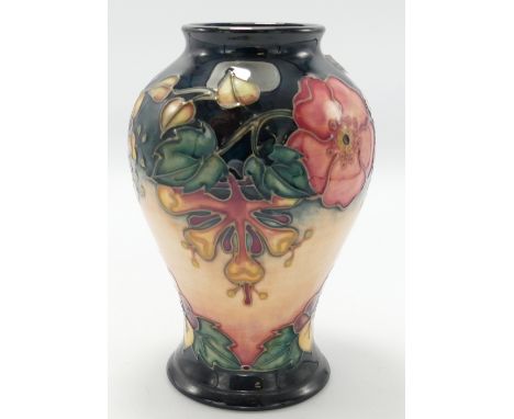 Moorcroft Oberon vase: Height 16cm, boxed. 