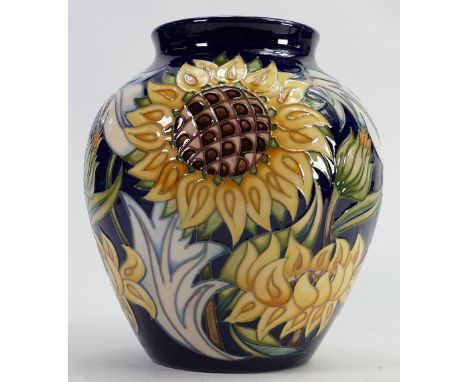 Moorcroft Helios vase: Design trial piece dated 7/11/18. Height 20cm