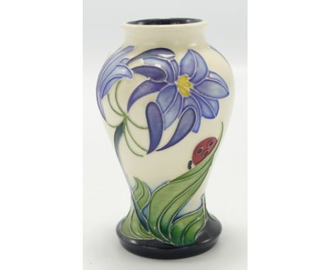 Moorcroft Fly Away Home vase: Height 10cm, boxed. 