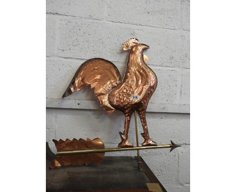 Copper Cockerel Weather Vane 