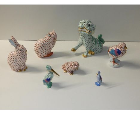 Ceramic Animal Ornaments - Herend 