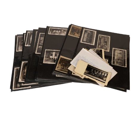 Prisoner of war photographs taken at Stalag Luft 3, all letter and number coded, and likely taken by German officers and sent