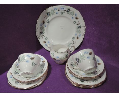 A vintage part tea service by Colclough pattern no. 8162