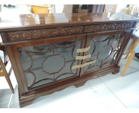 A Victorian style low sideboard/display cabinet