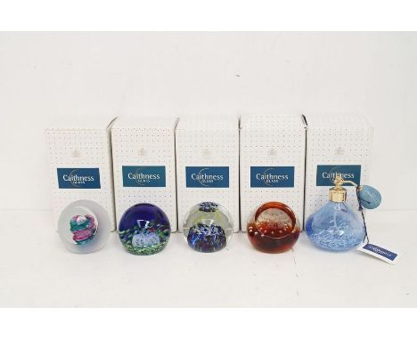 Collection of 24 Caithness glass paperweights in boxes