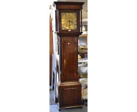 Joseph Hear of Appleby 30hr longcase clock. Arabic numerals, hand-painted face with bird detail and date dial.