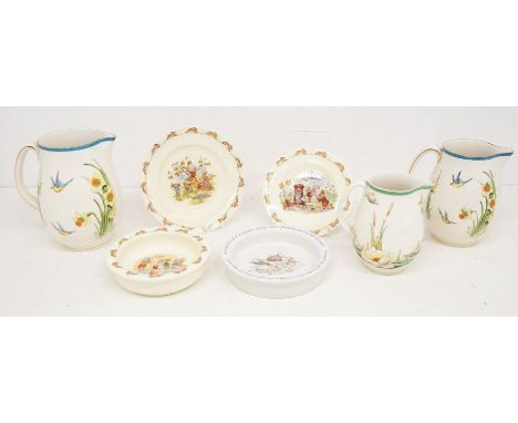 Collection of mixed Staffordshire china cups, saucers, teapots, jugs, commemorative mugs, bowls, dishes etc