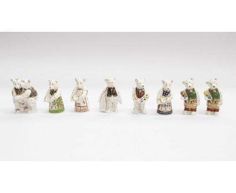 A collection of Royal Crown Derby Teddy Bear figures