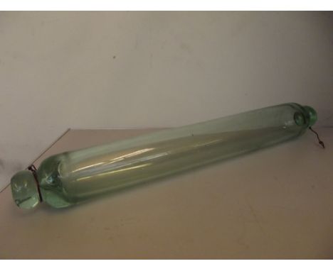 Victorian glass rolling pin 