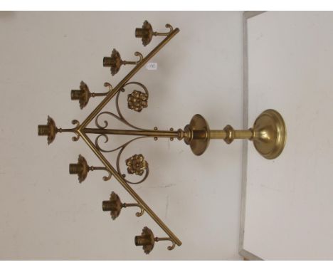 7 branch brass candle stick 