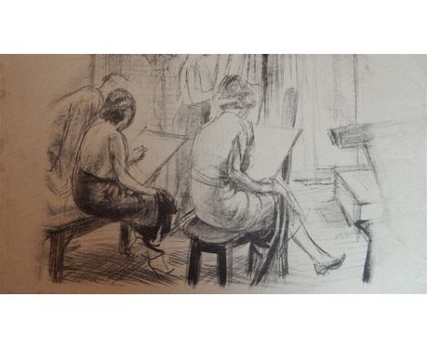PERCY DRAKE BROOKSHAW (BRITISH, 1907 - 1993)  'Classroom' lithograph, circa 1366, 32cm x 50cm Provenance: The studio of the a