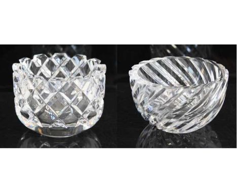 Gunnar Cyrén (1931-2013) for Orrefors - a heavy cut crystal glass Sofiero bowl, 'Orrefors Sweden' label to front, further etc