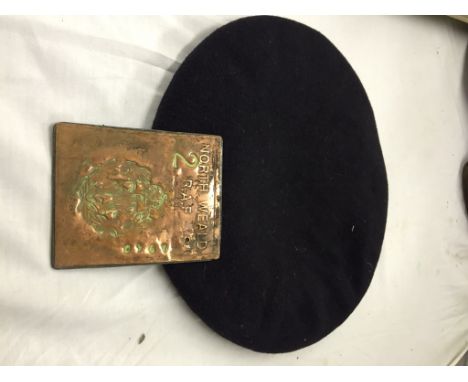 A WWII RAF North Weald pass; together with a Czech pilot's helmet