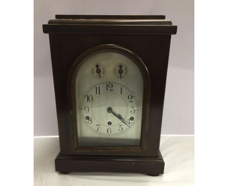 A 19th century mahogany-cased mantel clock
