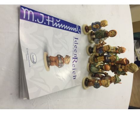 Nine Hummel figures