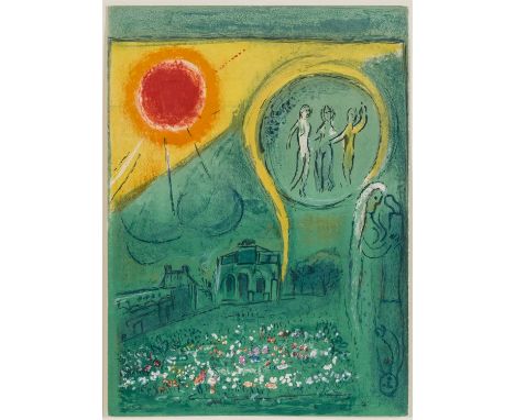 CHAGALL, MARC (1887-1985) "Le Carrousel du Louvre" 1954 Verleger: Maeght, Paris, Druck: Mourlot, Paris, Farblithographie "Der