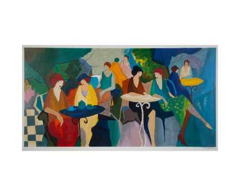 TARKAY, ITZCHAK (1935-2012) "Café de Paris" Farblithographie, Ed. 117/350, sig., HxB: 135/70 cm. Rahmen, HxB: 90/153 cm.   | 
