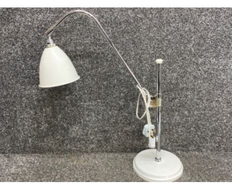 Vintage angle poise desk lamp, in cream