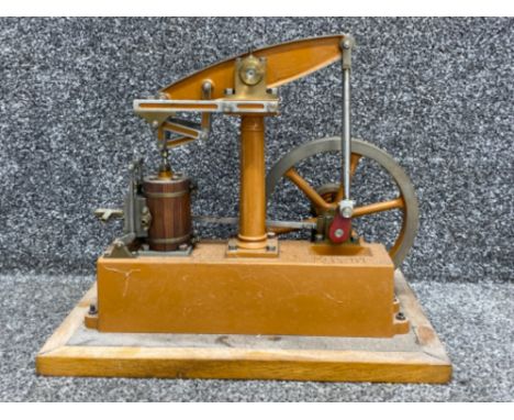 Vintage metal Stuart steam engine “single column beam engine”