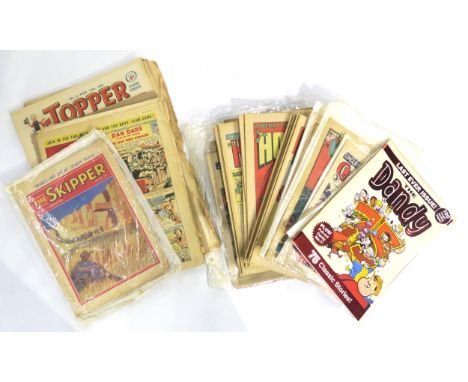 A selection of vintage comics and children's literature, to include Beano Book and Dandy Book annuals (1950s and later), Rupe