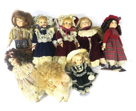 A large collection of late-20th century dolls of varying scale Condition Report:Available upon request