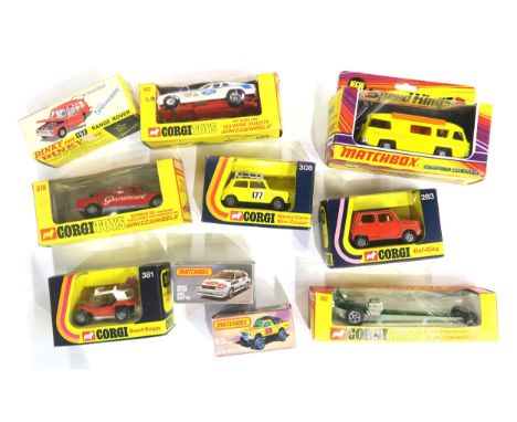 A selection of boxed Corgi Toys, comprising 510 Citroen DS Conversion Tour de France Team Manager's Car, 308 Mini Cooper Mont