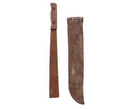 A 1945 Indian army machete in post-War British scabbard