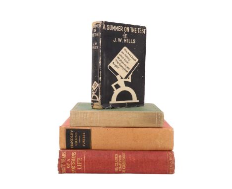Four mid 20th Century books relating to hunting and fishing, comprising JW Hills, "A Summer on the Test"; R Colville, "Beagli