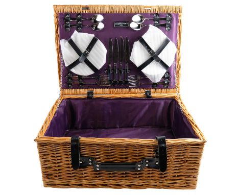 A Todhunter wicker picnic hamper, 55 x 40 x 22 cm