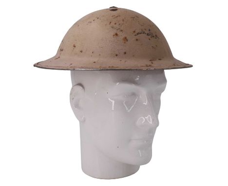 A Second World War South African army steel helmet