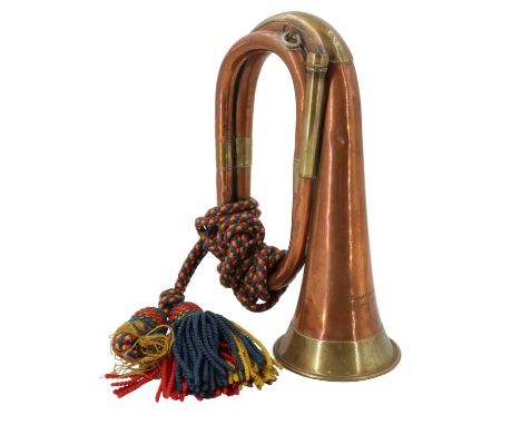 A 1937 British military bugle by Boosey &amp; Hawkes of London, 27 cm
