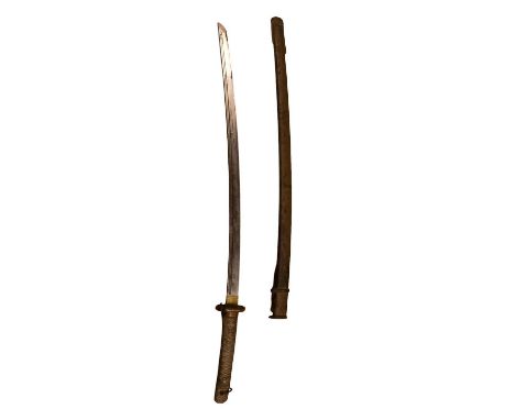 An Imperial Japanese Type 95 army NCO's sword, (serials matching)