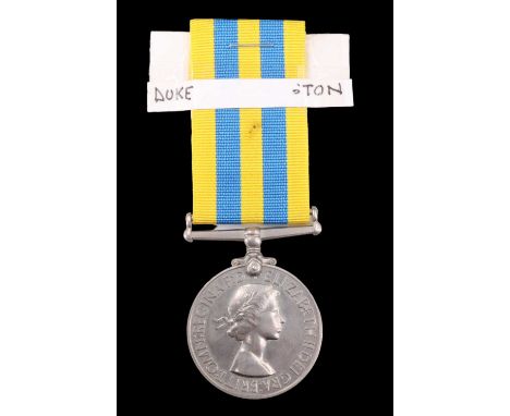 A Queen's Korea Medal to 22707373 Pte R Longbottom, Duke of Wellingtons Regiment