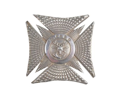 An early Victorian Order of Foresters silver Maltese cross sash badge, Edward Smith, Birmingham, 1839, 14.98 g, 62 mm