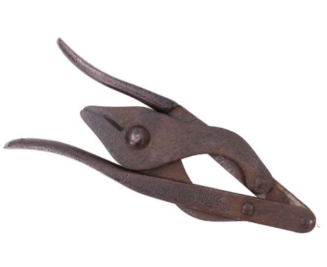 A 1917 dated set of British army folding wire cutters